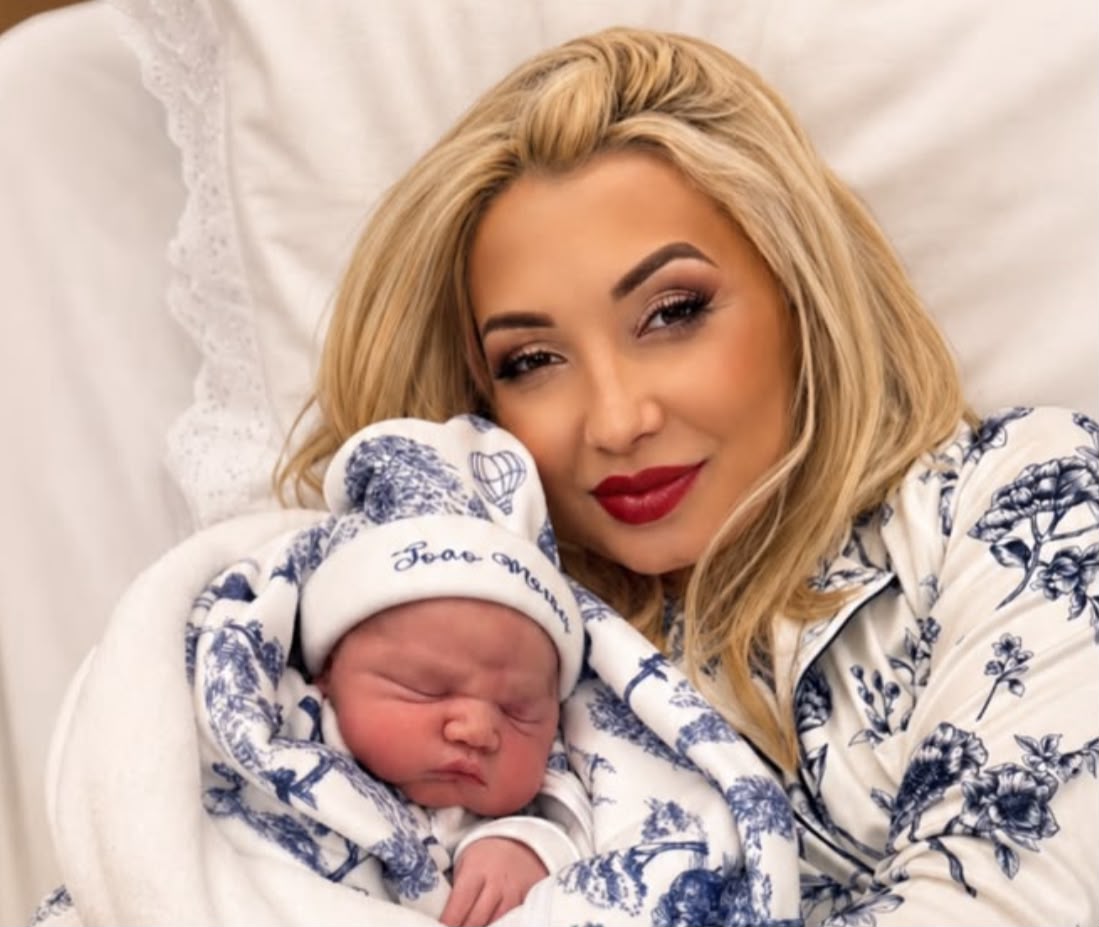 Chaline Grazik dá à luz João Moisés, seu quarto filho